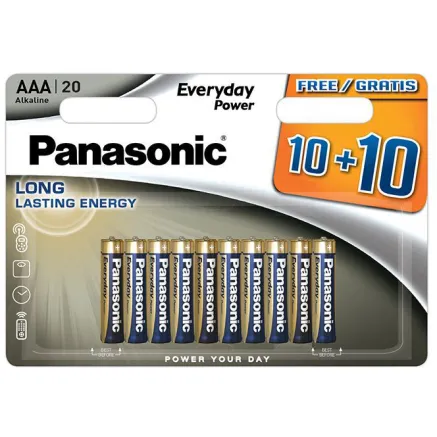 Panasonic Batteries Panasonic Everyday Power battery LR03EPS/20BW (10+10) LR03EPS/20BW 10+10F