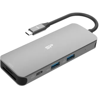 Docks & HUB - Silicon Power dock SR30 8in1, grey SPU3C08DOCSR300G - ātri pasūtīt no ražotāja