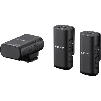 Bezvadu piespraužamie mikrofoni - Sony wireless microphone ECM-W3 x2 + charging case ECMW3.CE7 - ātri pasūtīt no ražotāja