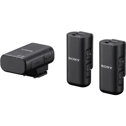 Sony wireless microphone ECM-W3 x2 + charging case ECMW3.CE7