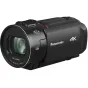 Panasonic HC-VX3 4K camcorder with 25mm f/1.8 lens, 24x optical zoom, and 5-axis HYBRID O.I.S. stabilization