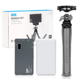 LED Phone Light - Newell Rangha Set Rangha LED Light with Diffuser and Light Stand - buy today in store and with delivery