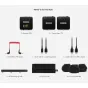 Rode Wireless GO III 2xTX+RX microphone set with transmitters, receiver, cables, charging hub, pouch, and windshields for professional audio recording