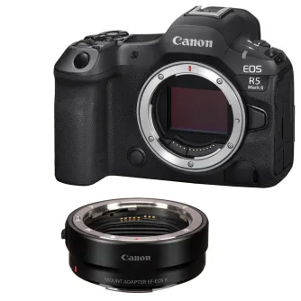 Bezspoguļa kameras - Canon EOS R5 Mark II Body + EF-EOS R adapter - ātri pasūtīt no ražotāja