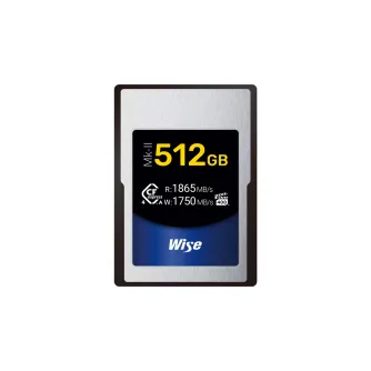Memory Cards - Wise 512GB CFexpress 4.0 Type A Mk-II Memory Card 1750 MB/s CFX4 A512M2 - quick order from manufacturer
