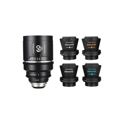 Laowa Proteus Flex 2X Anamorphic 60mm T2 - (Meters) For Arri PL (Default) + EF VE6020PLEFM F