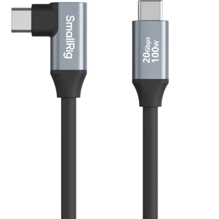 SmallRig USB-C (Straight) to USB-C (Angled) Data Cable (60cm / 23.6in) 4791 4791