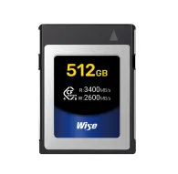 Memory Cards - Wise 512GB CFexpress 4.0 Type B Memory Card 2600 MB/s CFX4 B512 - quick order from manufacturerMemory Cards - Wise 512GB CFexpress 4.0 Type B Memory Card 2600 MB/s CFX4 B512 - quick order from manufacturer