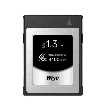 Wise 1.3TB CFexpress 4.0 Type B PRO Mk-II Memory Card 3600 MB/s CFX4 B1300PM2