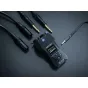Zoom H1 XLR portatīvais audio rekorders ar XLR/TRS kombinētajiem ievadiem, 3.5mm stereo ievadi un sarkano LED ieraksta pogu. Iekļauj augstas kontrasta OLED displeju, zilos pogas ar uzrakstiem 'INPUT', 'MIXER', 'MENU' un 'STEREO 