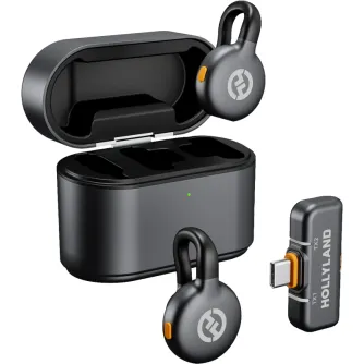 Bezvadu piespraužamie mikrofoni - Hollyland LARK M2S 2xTX USB-C Wireless Lavalier Microphone (Duo, Space Gray) - perc šodien Master Foto veikalā un ar piegādi Profesionāļu labākā izvēle