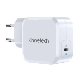 Wall charger - Choetech USB-C PD45W power charger EU (white) PD8007 - buy today in store and with delivery