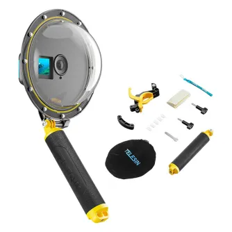 Accessories for Action Cameras - Waterpoof dome port Telesin for DJI Action 4 / 3 OA-DMP-001 - quick order from manufacturer