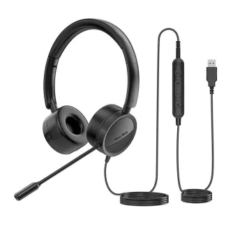 Headphones - Wired headphones with microphone New Bee NB-H360 (black) NB-H360 - quick order from manufacturer
