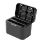 Sortimenta jaunumi - Charging case for batteries and memory cards PULUZ for Insta360 X4 (black) PU999B - ātri pasūtīt no ražotāja