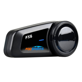 Intercoms - Fodsports FX6 motorcycle intercom two-pack (black) FX6 2 pack - ātri pasūtīt no ražotāja