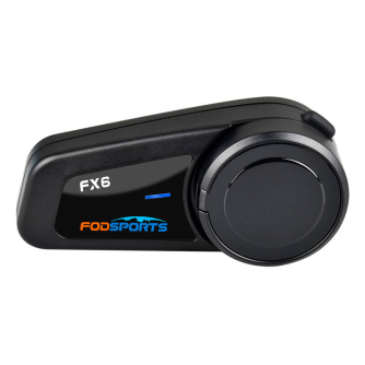 Intercoms - Fodsports FX6 motorcycle intercom two-pack (black) FX6 2 pack - ātri pasūtīt no ražotāja