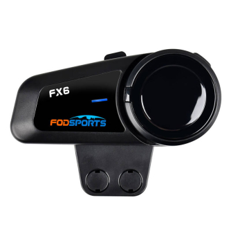 Intercoms - Fodsports FX6 motorcycle intercom two-pack (black) FX6 2 pack - ātri pasūtīt no ražotāja