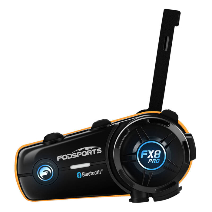 Intercoms - Fodsports FX8 Pro motorcycle intercom (black) FX8 Pro - ātri pasūtīt no ražotāja
