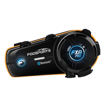 Intercoms - Fodsports FX8 Pro motorcycle intercom (black) FX8 Pro - ātri pasūtīt no ražotāja
