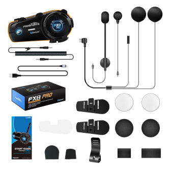 Intercoms - Fodsports FX8 Pro motorcycle intercom (black) FX8 Pro - ātri pasūtīt no ražotāja
