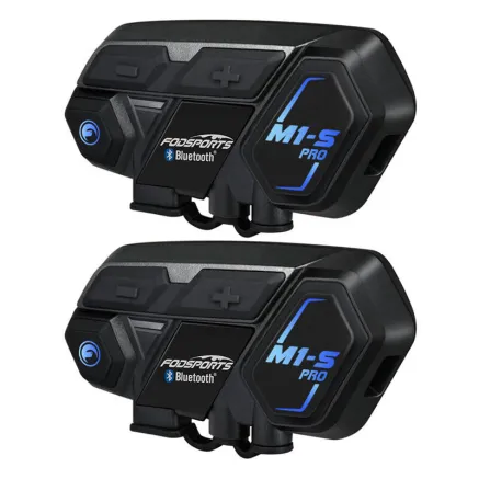 Fodsports M1-S Pro motorcycle intercom two-pack (black) M1-S Pro 2 pack