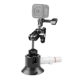 Больше не производится - Glass car holder with Pump Suction Puluz for GOPRO Hero, DJI Osmo Action PU845B PU845B