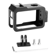 Accessories for Action Cameras - Metal Cage with Cold Shoe PULUZ for DJI Osmo Action 4/3 PU928B - quick order from manufacturerAccessories for Action Cameras - Metal Cage with Cold Shoe PULUZ for DJI Osmo Action 4/3 PU928B - quick order from manufacturer
