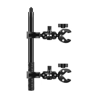 Vairs neražo - Motorcycle/bicycle mount PULUZ with two clamps and selfie stick 150 cm PU495B