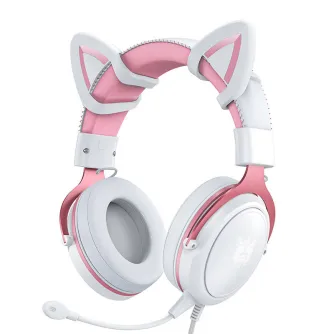 Наушники - ONIKUMA X10 White/Pink/Cat Ears Gaming Headphones X10 Cat Ears - быстрый заказ от производителя