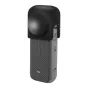Силиконовый чехол для объектива PULUZ для Insta360 X4/X5 черный - защитный боковой вид с гибким силиконовым дизайном