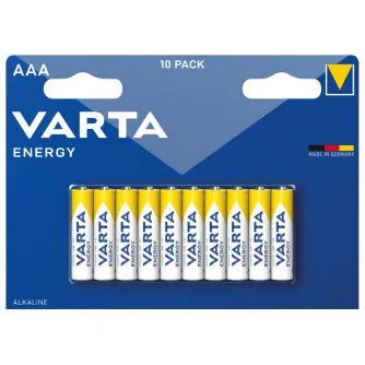 Baterijas, akumulatori un lādētāji - Alkaline batteries LR03 Varta Industrial 10xAAA - ātri pasūtīt no ražotāja