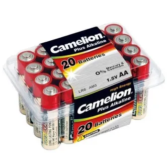 Batteries and chargers - Camelion LR6-BP20 AA/LR6 Plus Alkaline 20 pc(s) - buy today in Master Foto store and with delivery