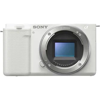Mirrorless Cameras - Sony ZV-E10 Interchangeable Lens Vlogging Camera Body (White) ILCZV_E10_W - quick order from manufacturer