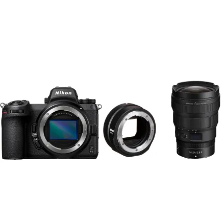 Nikon Z 6II Mirrorless Camera with NIKKOR Z 14-24mm f/2.8 S and FTZ II Adapter