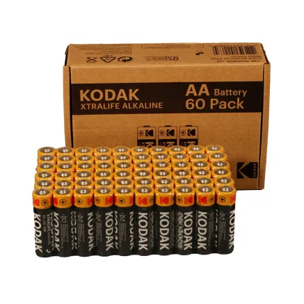 Kodak Xtralife AA щелочная батарея 60 упаковка, 2700 мАч