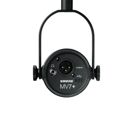 Shure MV7+-K Dynamic Lecture Microphone with XLR/USB-C Connection