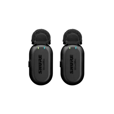Shure MV-TWO-Z6 Wireless Bluetooth Microphone Set, Black