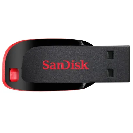 USB флеш-накопитель - SanDisk Cruzer Blade 32GB USB Type-A 2.0 черный, красный