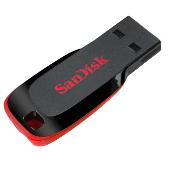 New products - SanDisk Cruzer Blade 128GB USB 2.0 Flash Drive - Black/Red - quick order from manufacturer