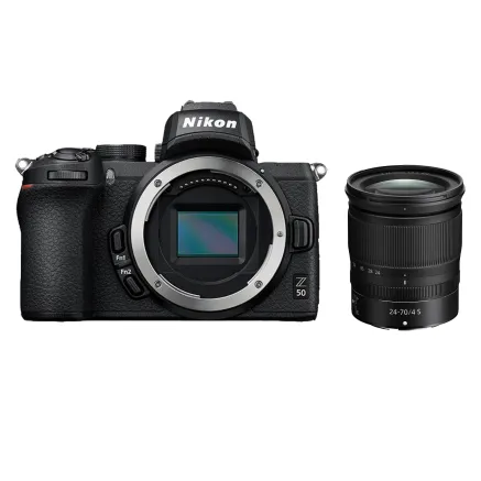 Nikon Z50 Mirrorless Camera with NIKKOR Z 24-70mm f/4 S Lens