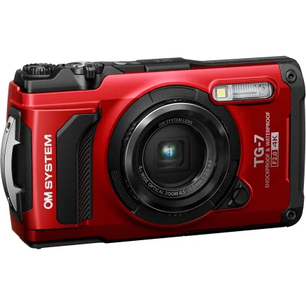 Olympus OM SYSTEM Tough TG-7 Waterproof Camera (Red) V110030RU000