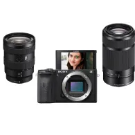Mirrorless Cameras - Sony A6600 Camera Kit with 16-50mm and 55-210mm Lenses SELP1650 - quick order from manufacturerMirrorless Cameras - Sony A6600 Camera Kit with 16-50mm and 55-210mm Lenses SELP1650 - quick order from manufacturer