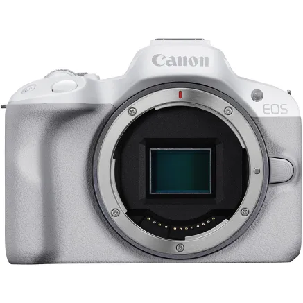 Canon EOS R50 Mirrorless Camera Body (White) 24.2MP 4K 5812C002