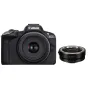 Беззеркальные камеры - Canon EOS R50 Mirrorless Camera with RF-S 18-45mm Lens + Mount Adapter EF-EOS R - быстрый заказ от производителя