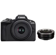 Bezspoguļa kameras - Canon EOS R50 RF-S 18-45mm Lens + Mount Adapter EF-EOS R - ātri pasūtīt no ražotājaBezspoguļa kameras - Canon EOS R50 RF-S 18-45mm Lens + Mount Adapter EF-EOS R - ātri pasūtīt no ražotāja