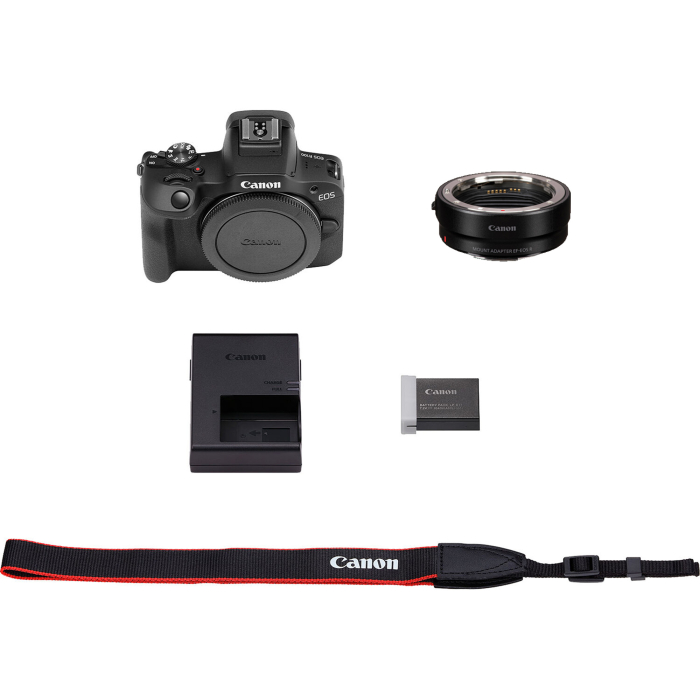 Bezspoguļa kameras - Canon EOS R100 Camera with Mount Adapter EF-EOS R - ātri pasūtīt no ražotāja