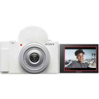 Sortimenta jaunumi - Sony ZV-1F Vlogging Camera, 20MP, 1 Sensor, White ZV1F_W - ātri pasūtīt no ražotāja