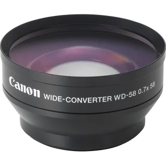Objektīvu adapteri - Canon WD-58H Wide Angle Converter for Camcorders 0.7x - ātri pasūtīt no ražotāja