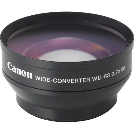 Canon WD-58H Wide Angle Converter for Camcorders 0.7x